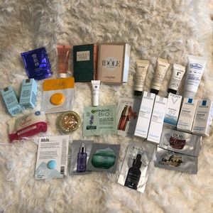 Assortment of sample products